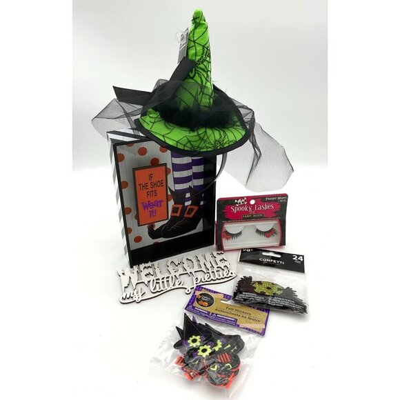 Halloween Junk Drawer Lot of Six Witch Themed Costume Decor Items - Picture 1 of 11